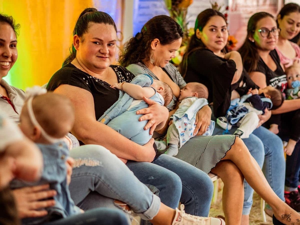 Mães se unem para celebrar o 1º Mamaço em Ibirubá