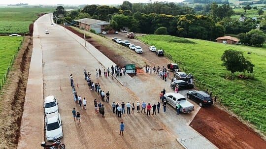 Prefeito Gustavo Stolte inaugura prolongamento da rua Alberto Schimidt