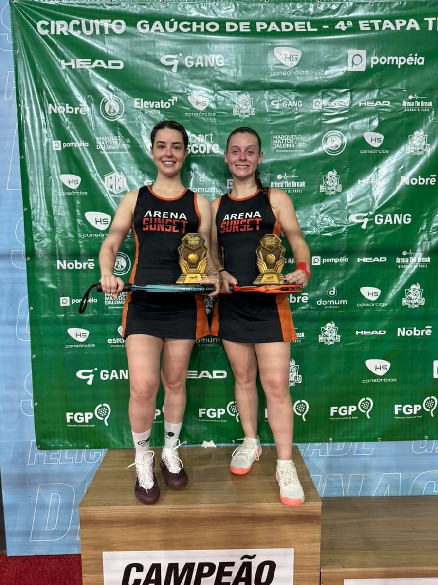 Dupla ibirubense conquista título na 5ª categoria feminina do Circuito Gaúcho de Padel